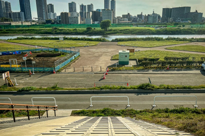 街区の外構工事、公園の造成